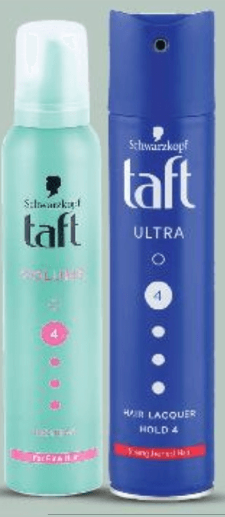 Taft Proizvodi za oblikovanje kose 200-250ml