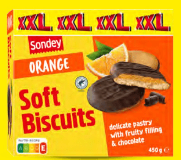 Sondey Soft biscuits naranča XXL 450 g