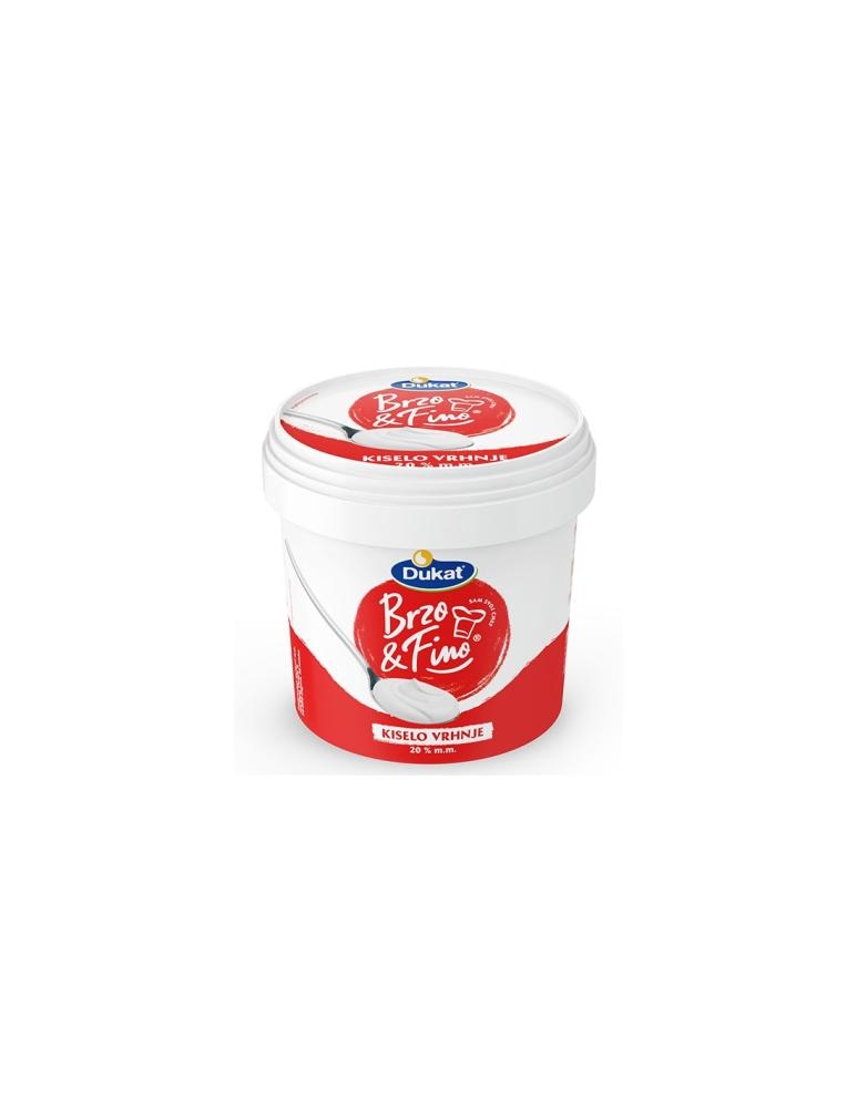 Dukat Kiselo vrhnje 20% m.m. 900 g