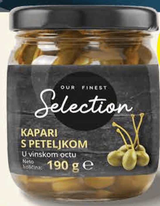 Selection Kapari s peteljkom 190 g