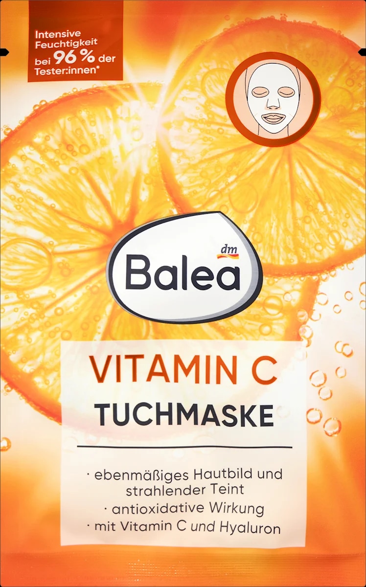 Balea maska za lice u maramici vitamin C i hijaluron 1 kom