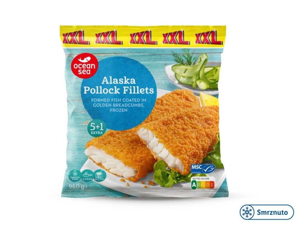 Ocean Sea Panirani fileti aljaške kolje 960 g