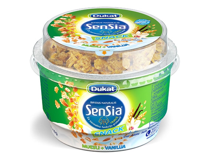 Sensia Jogurt vanilija+granola 190 g Sensia
