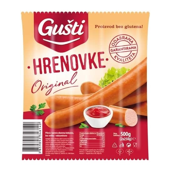 Gušti Svinjske hrenovke 400 g