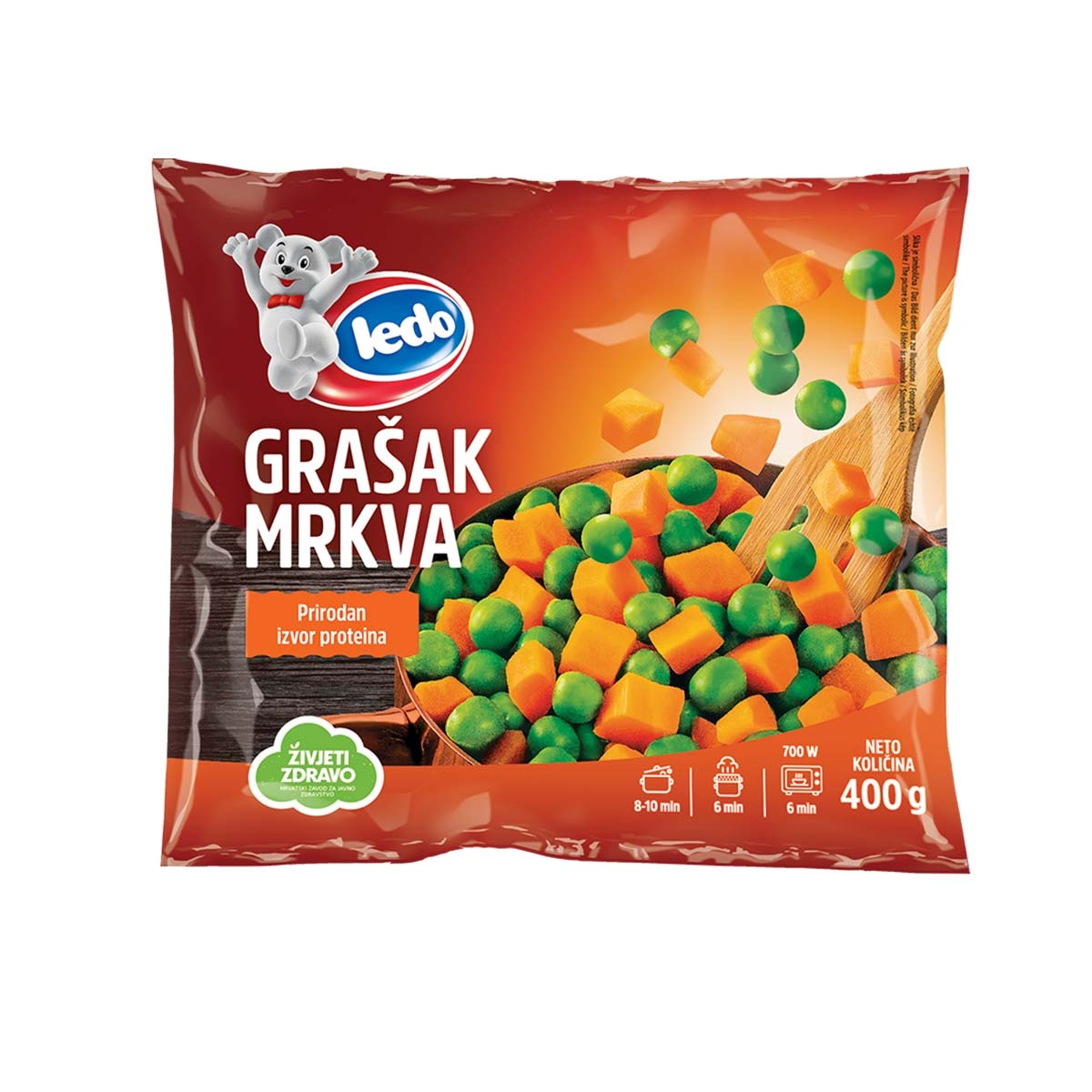 LEDO Grašak i mrkva 400 g