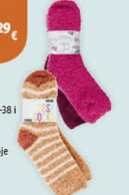 Ženske mekane čarape 2 kom