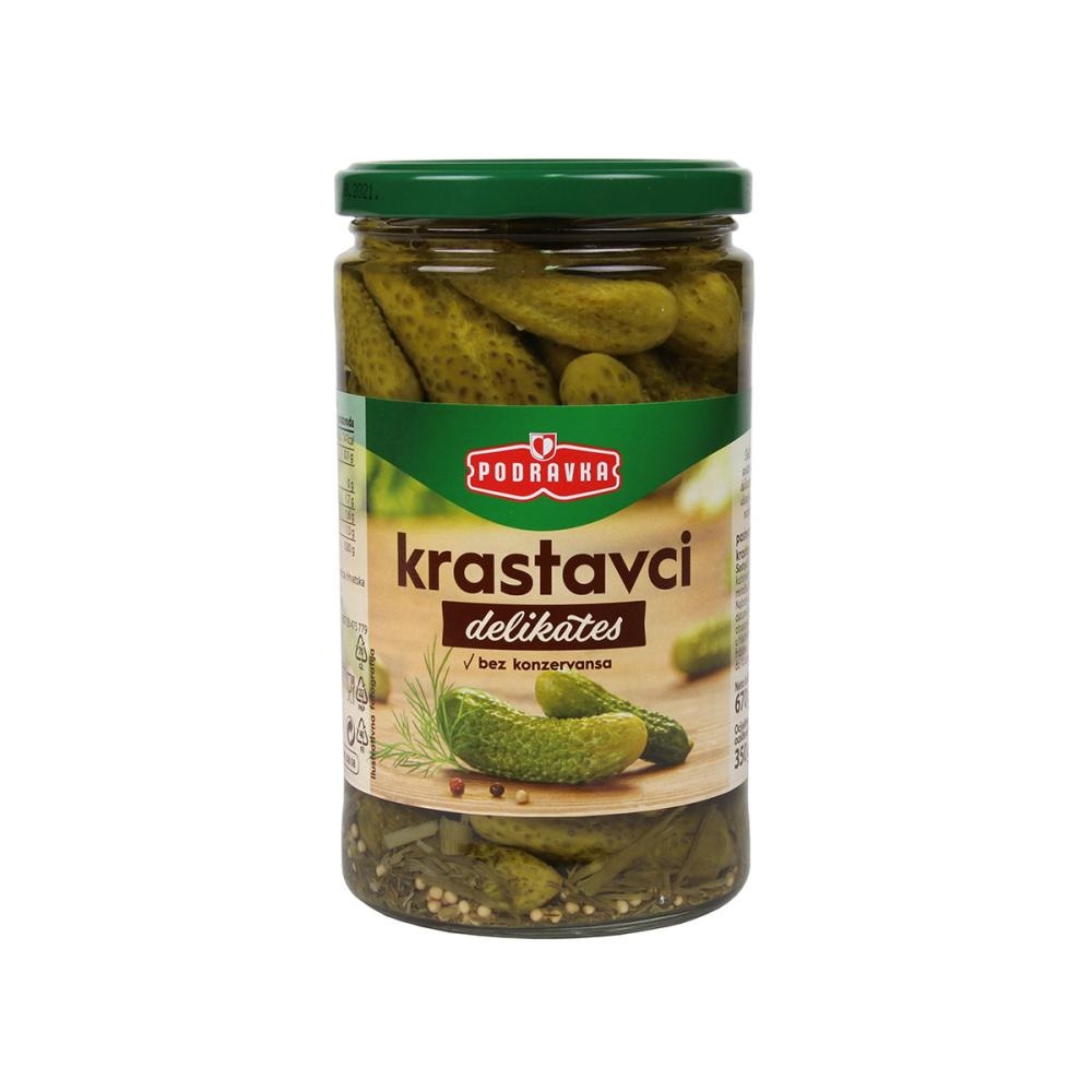 PODRAVKA Kiseli krastavci delikates 670g