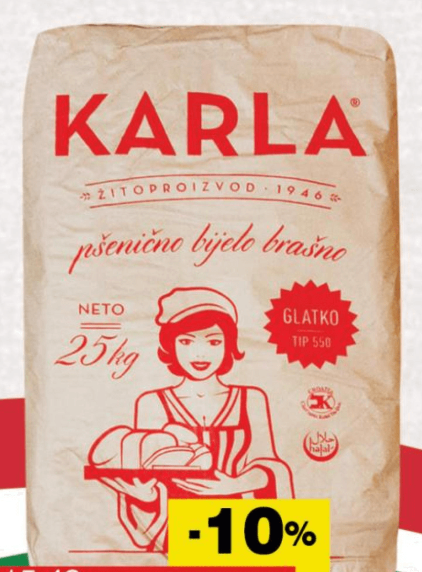Karla Brašno Glatko T-550 5 kg