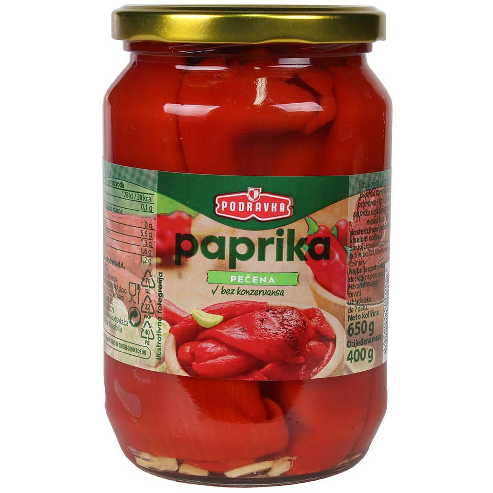 Paprika pečena 650 g Podravka