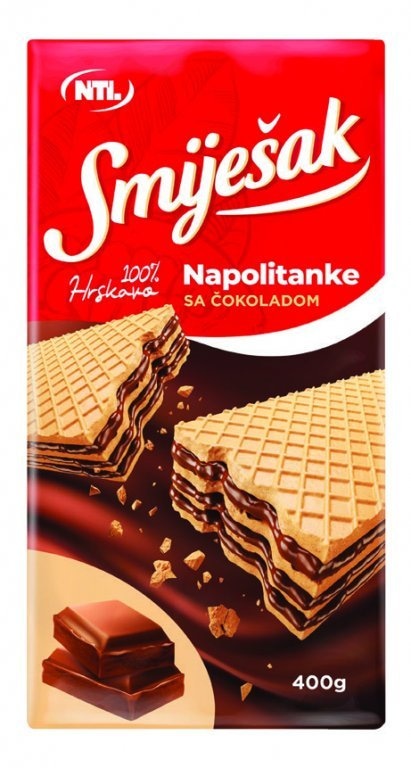 Napolitanke Smiješak Čokolada 170 g