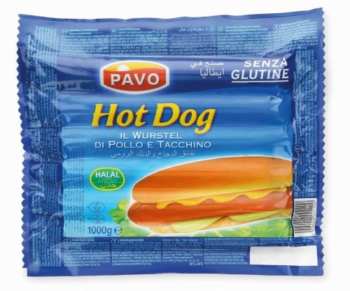 AIA Hrenovke pavo 1000g