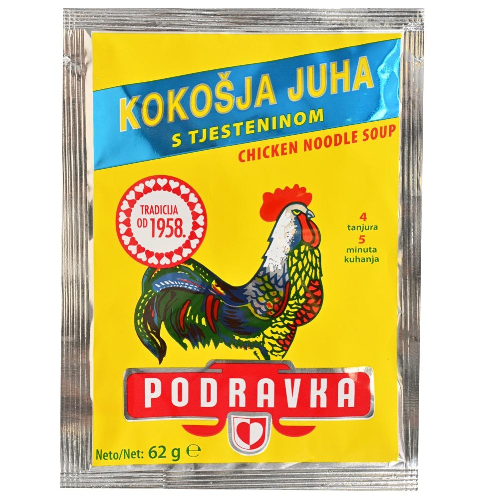 Podravka Goveđa ili Kokošja juha s tjesteninom 65g / 62g
