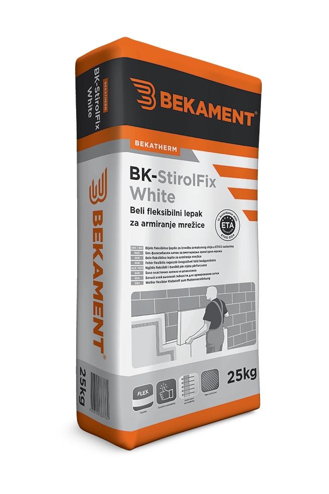 Univerzalno ljepilo za stiropor Bekament BK-StirolFix White 25 kg