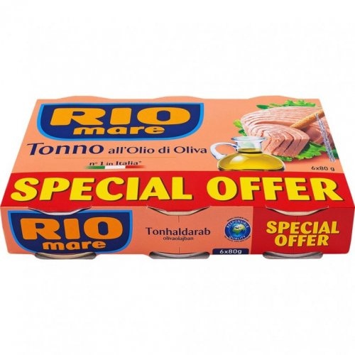 RIO MARE Tuna u maslinovom ulju 6x80 g
