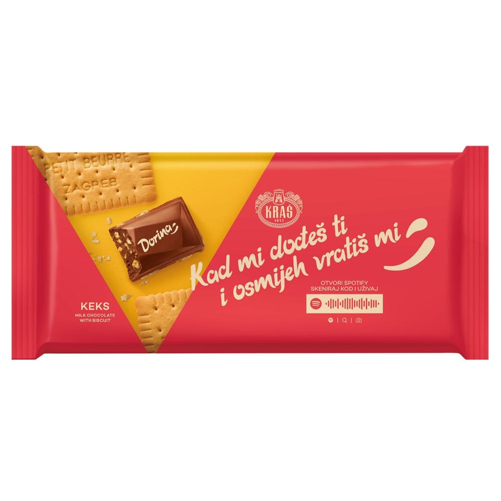 Čokolada Dorina Keks 80 g Kraš