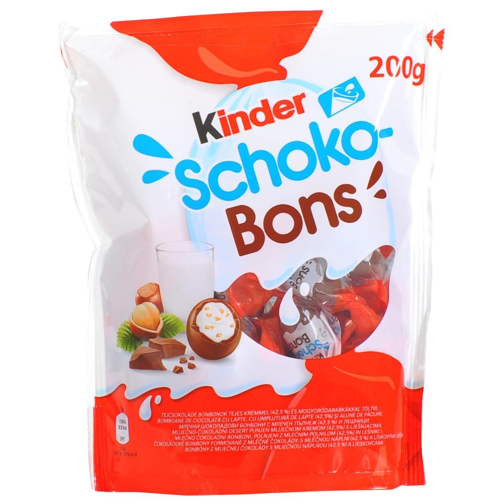 Kinder Čokoladni bomboni Schoko-Bons 200 g Kinder