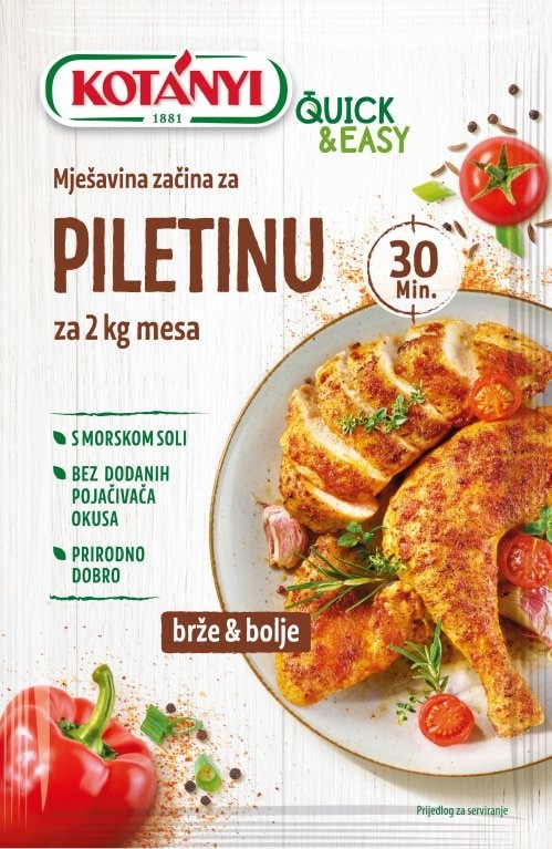 Kotanyi Quick&Easy Mješavina začina za piletinu 2 x 40 g