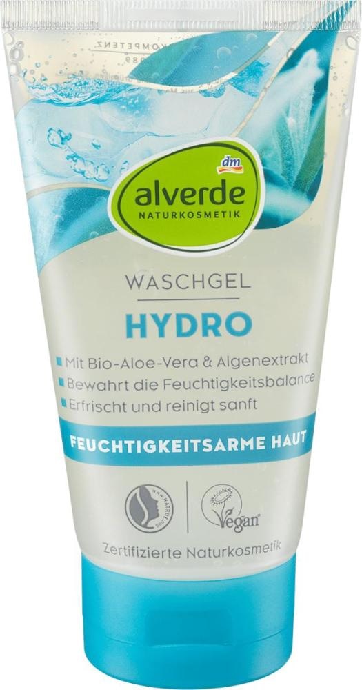 alverde gel za pranje lica Hydro aloe vera i ekstrakt algi 150 ml