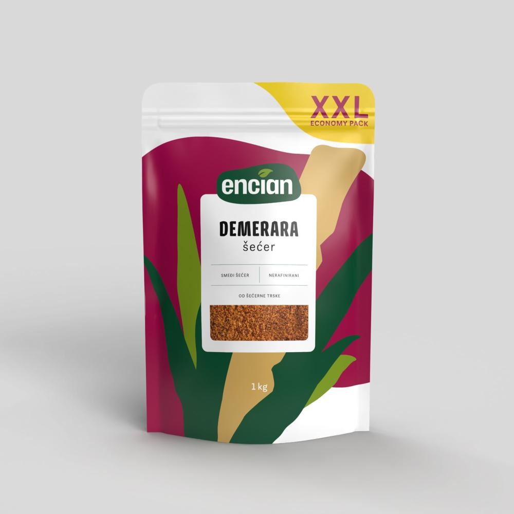 Encian Demerara smeđi šećer 1 kg Encian