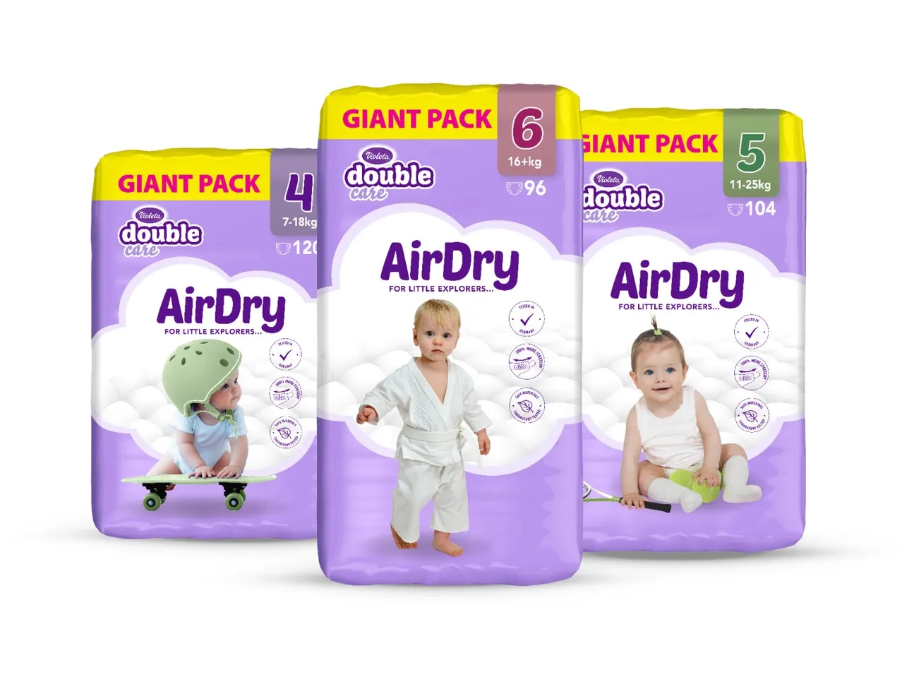 Violeta Baby pelene XXL 96-120 komada