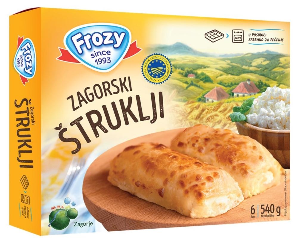 Zagorski štruklji Frozy 540 g FROZY