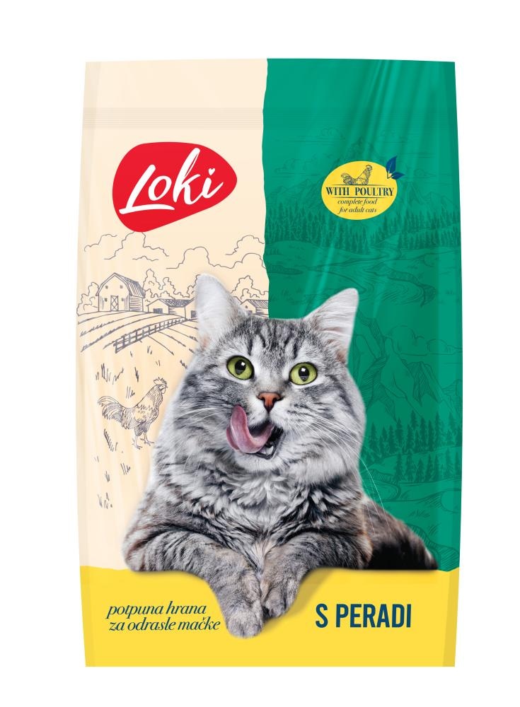 Hrana za mačke Loki Piletina 1 kg