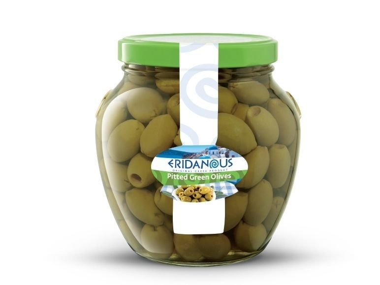 Zelene masline s košticama 600g (ocijeđene mase)