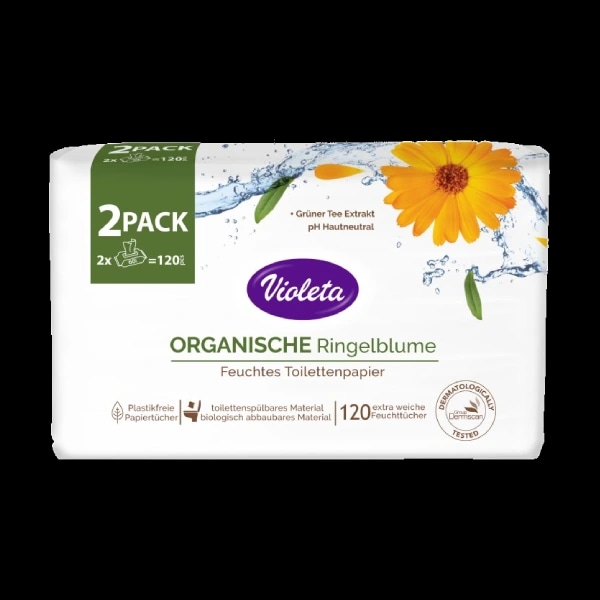 Violeta vlažni toaletni papir 2*60 kom