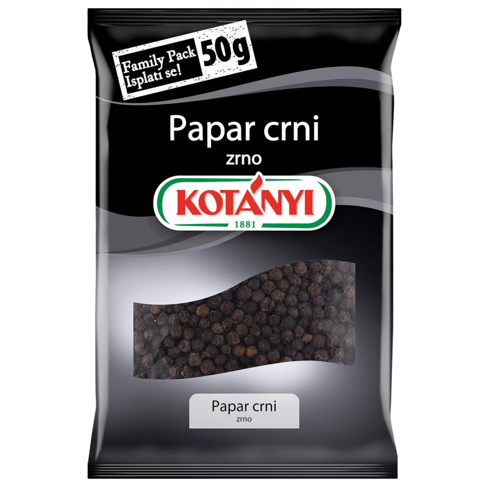 Kotanyi Papar crni mljeveni 50g Kotanyi