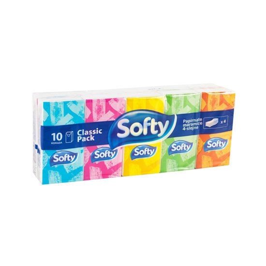 Softy Papirnate maramice 10x9 komada - 100 komada