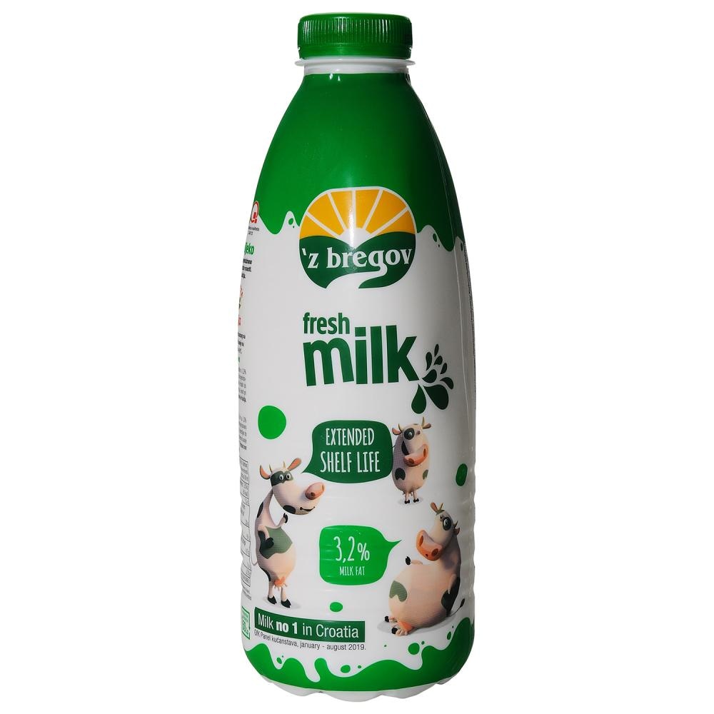 Svježe mlijeko 'z bregov 1 l