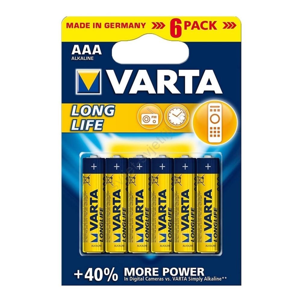 Baterije Varta Longlife AA ili AAA 6 komada u pakiranju