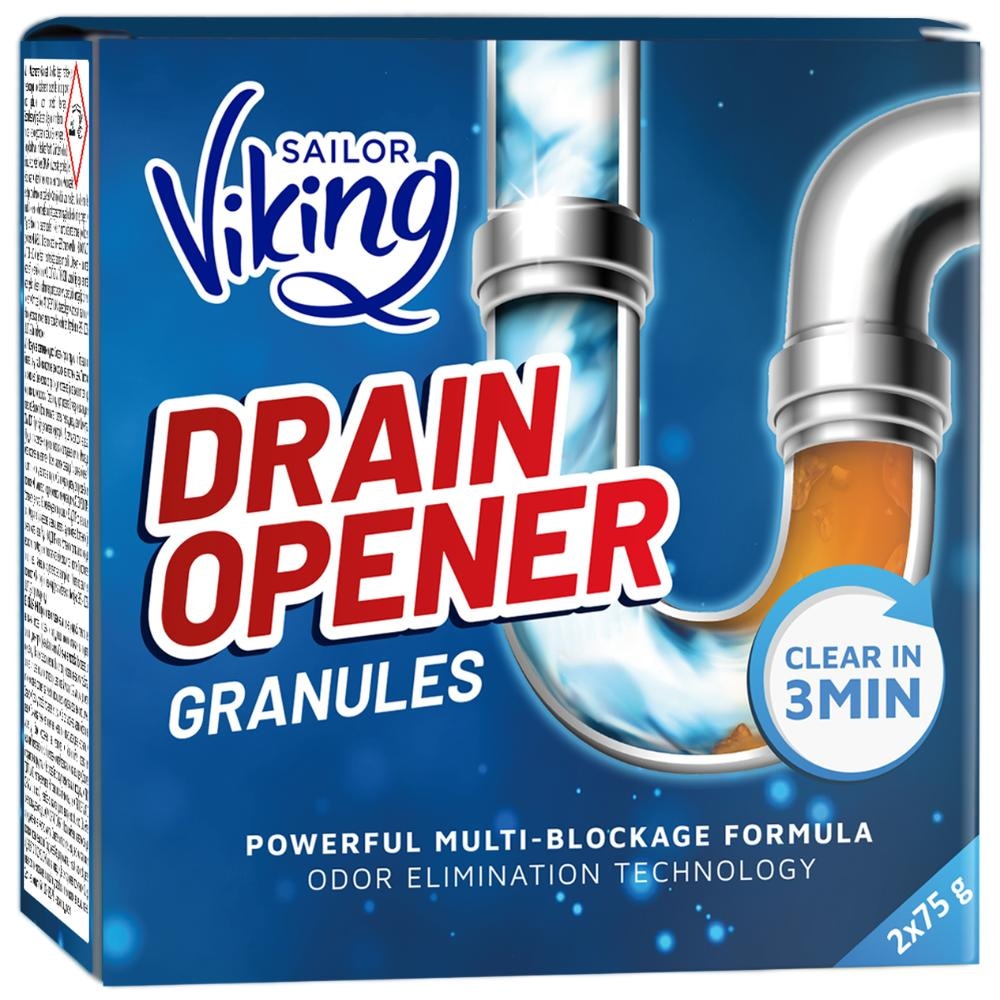 Viking Sredstvo za odčepljivanje odvoda 2 x 75 g