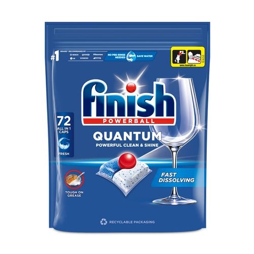 Finish Quantum Max tablete za strojno pranje posuđa 72 tablete