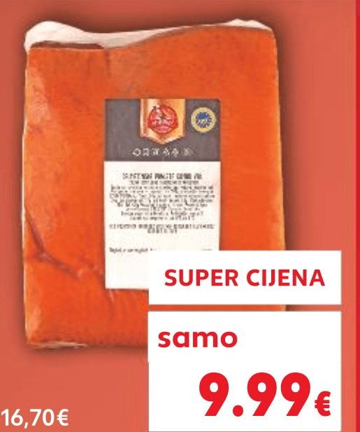 MIJUKIĆ Dalmatinska panceta 1 kg Mijukić