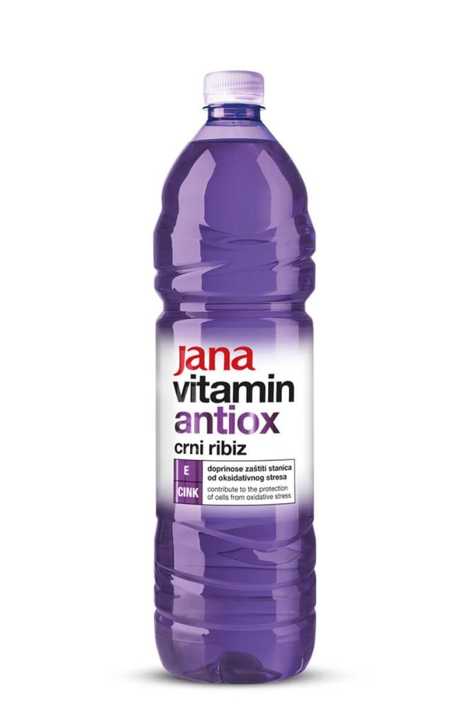 Voda Jana Vitamin menta limeta refresh, crni ribiz antiox 1,5 l