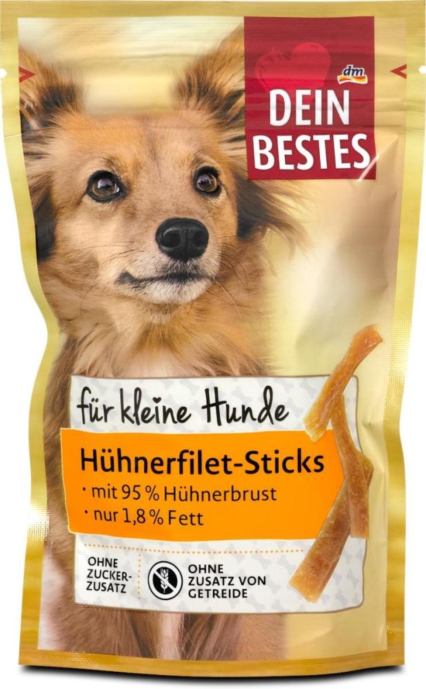Dein Bestes hrana za pse štapići s piletinom Hühnerfilet-Sticks 80 g