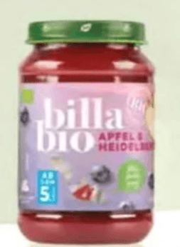 BILLA BIO Voćna kašica 190 g