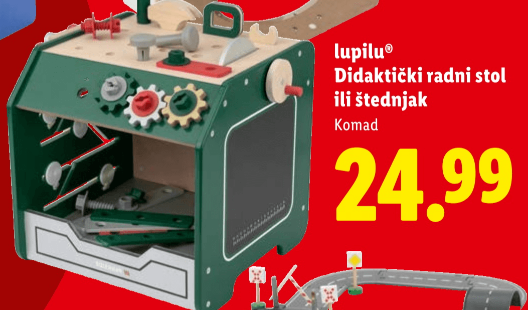 lupilu® Didaktički radni stol ili štednjak Komad