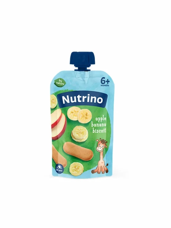 NUTRINO Junior jabuka i banana s keksom 100g