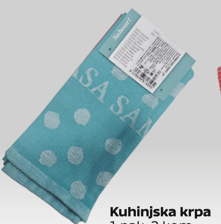 Kuhinjska krpa 1 pak, 2 kom