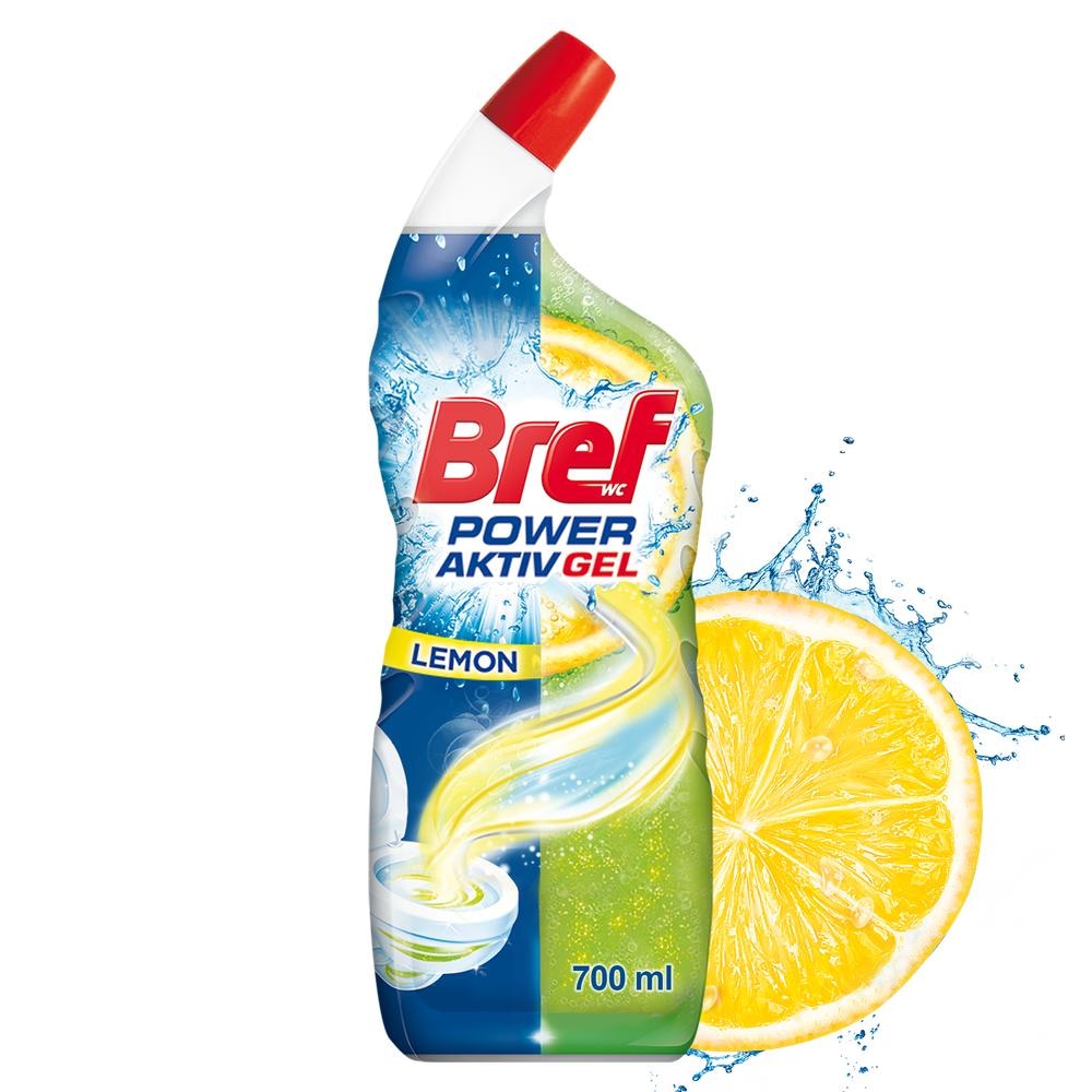 Bref Power Aktiv sredstvo za čišćenje WC školjke limun 700 ml Bref