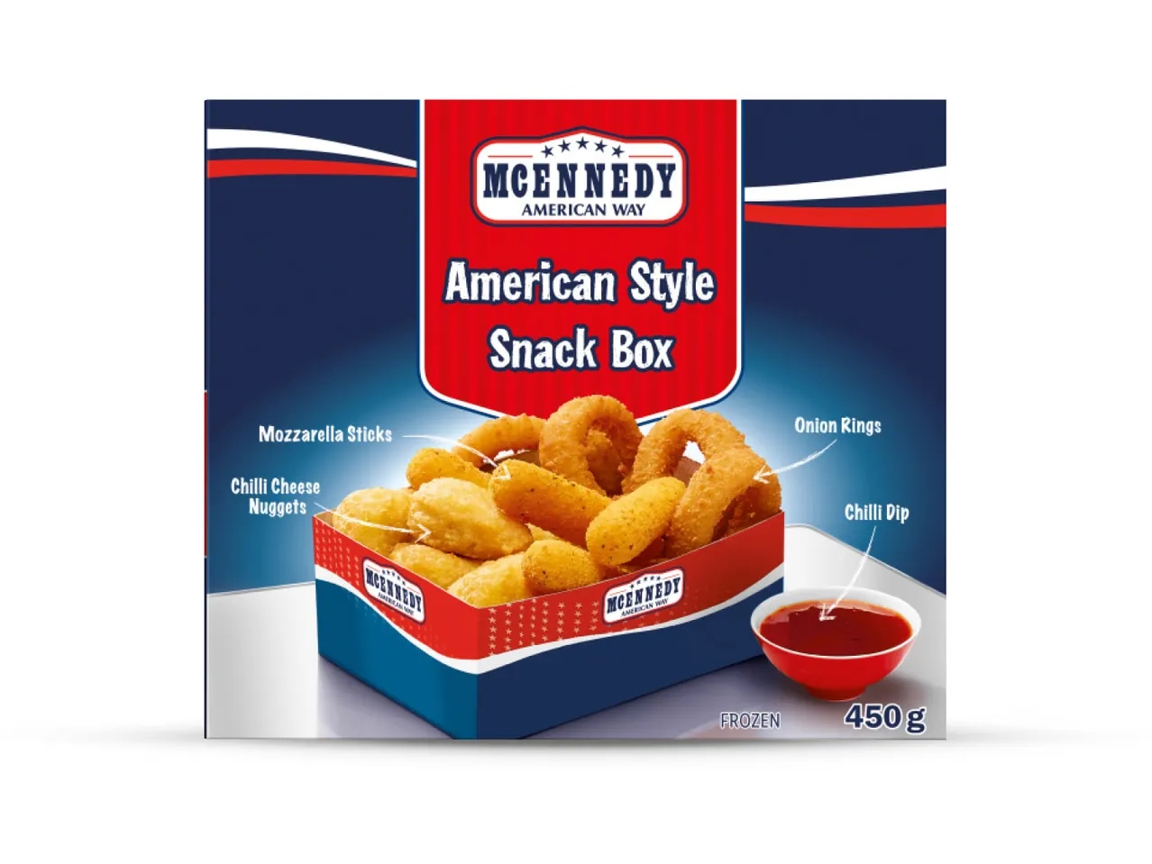 American style snack box 450 g