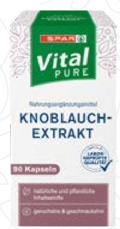 Kapsule ekstrakt češnjaka SPAR Vital PURE 90/1