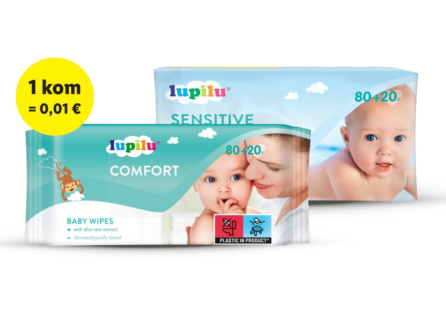 Lupilu Baby vlažne maramice 100 kom