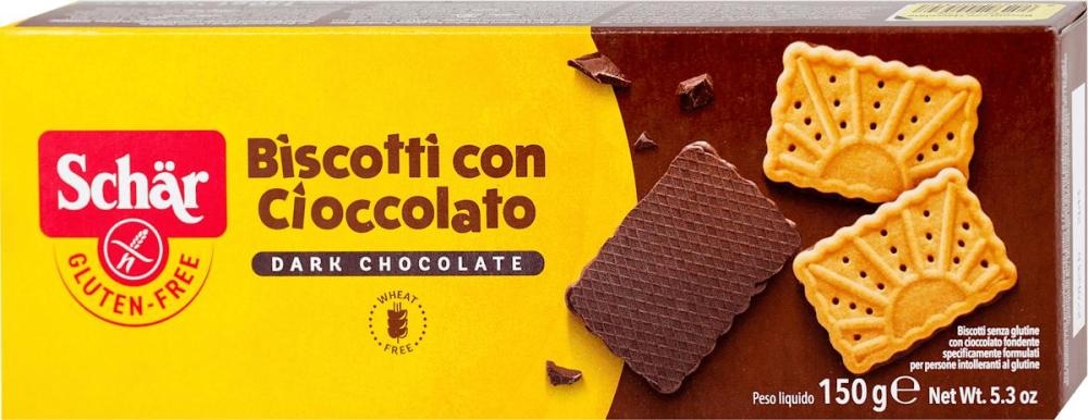 Schär keksi preliveni čokoladom 150 g Schär