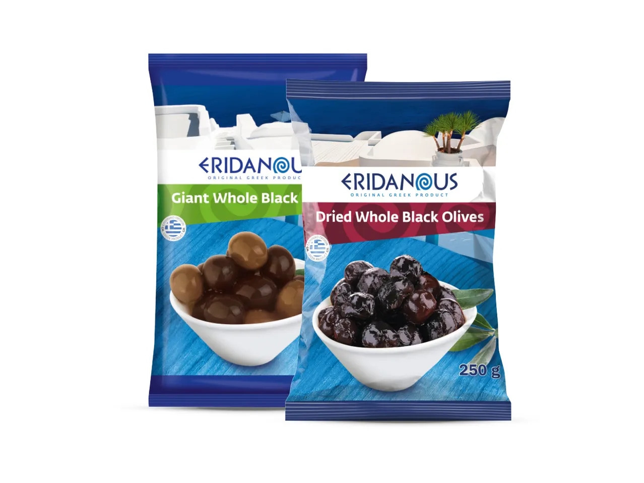 Crne masline u maslinovom ulju 250 g Eridanous