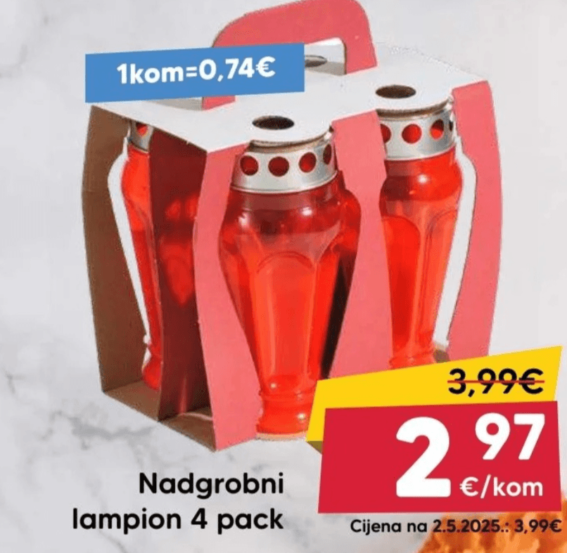 Nadgrobni lampion 4 pack