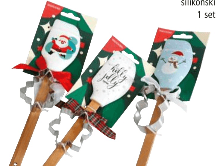 Set za pečenje, špatula i kalup za kekse 1 set