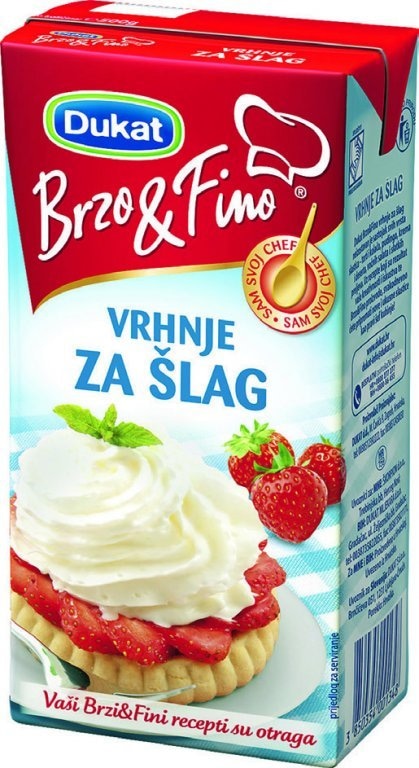 Brzo&Fino Vrhnje za šlag 0,5l